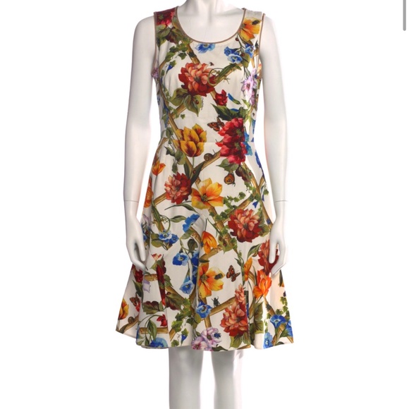 Nwot dolce gabanna bamboo floral print dress - Picture 3 of 6